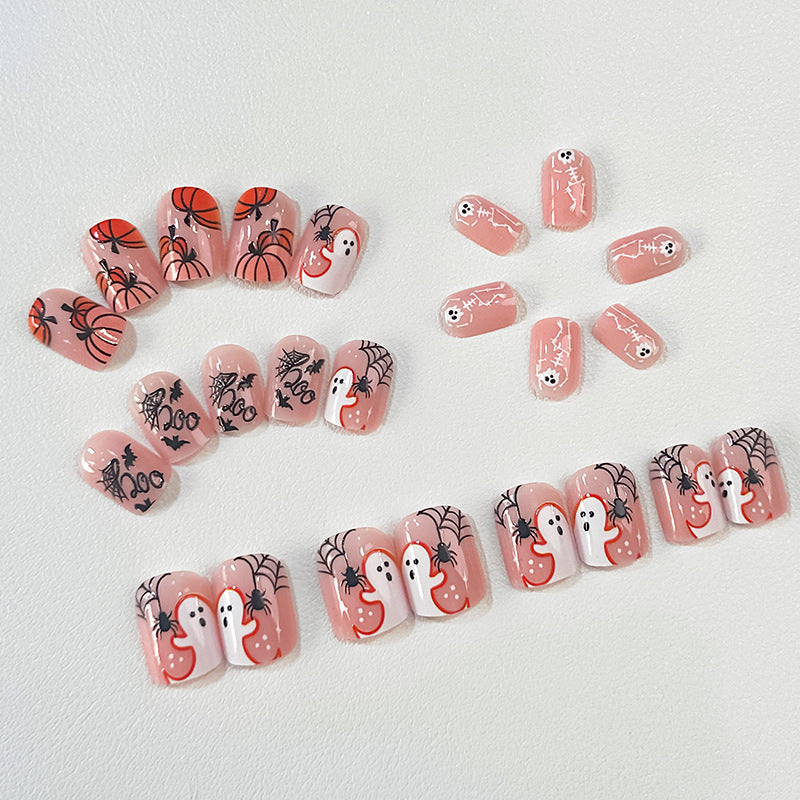Themed Decorative Press-On Nail Set Bowlift