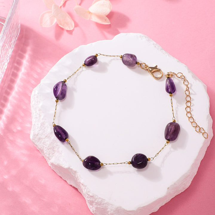 Amethyst Gemstone Bracelet Bowlift