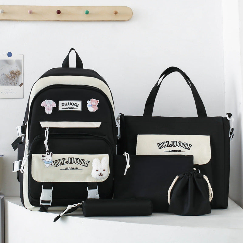 Multi-Purpose School Backpack and Tote Bag Set Bowlift