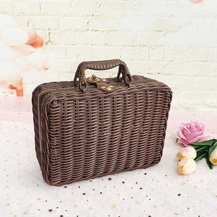Ladies Stylish Rat Box with Practical Handles Bowlift