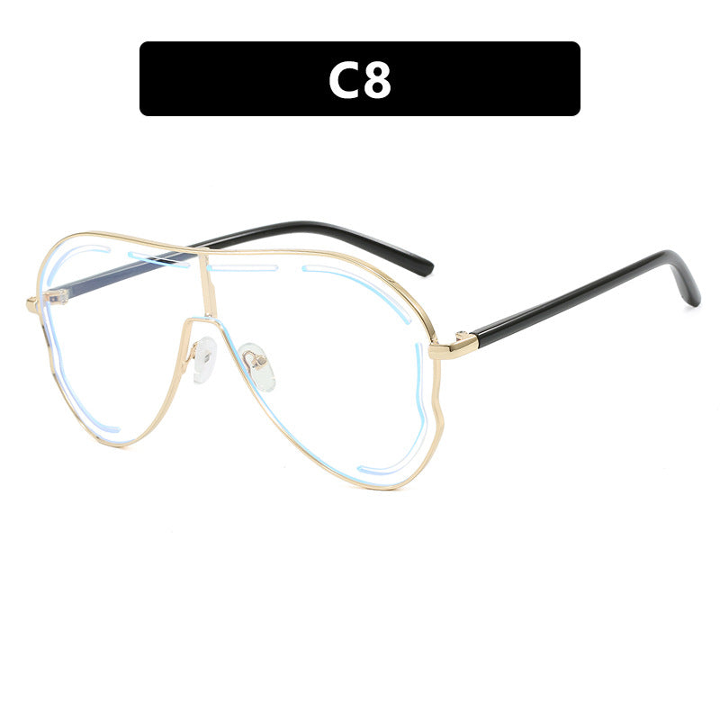Ladies luxurious pilot sunglasses with modern frame Bowlift