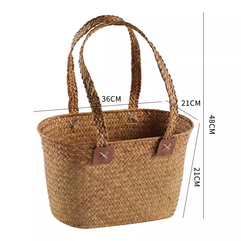 Handcrafted Woven Storage Tote Bowlift