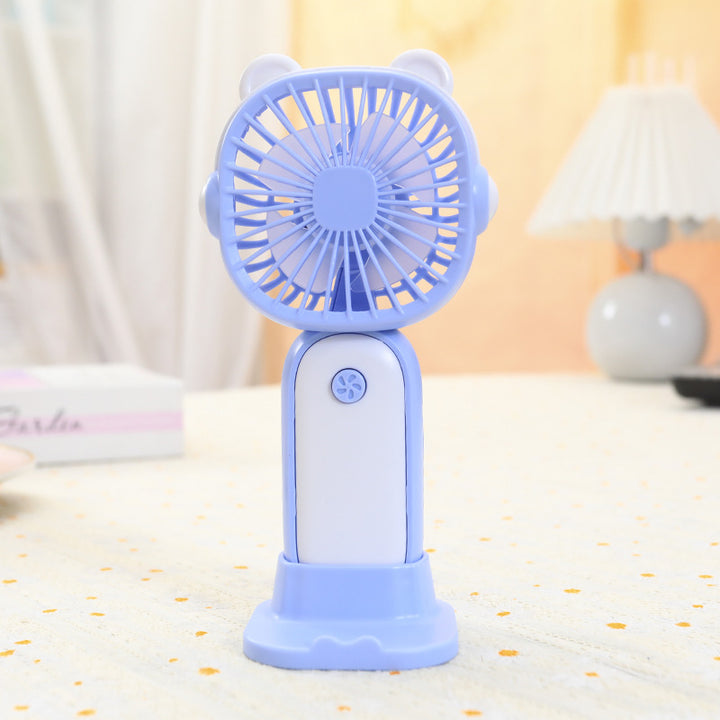 Women's Portable Mini Fan with Playful Design and Flexible Tilt Bowlift