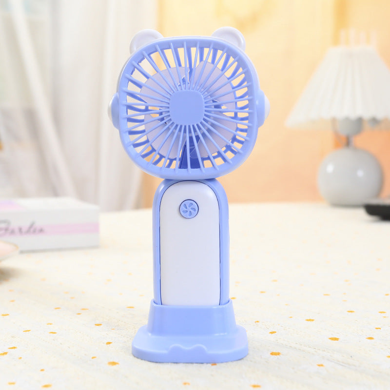 Ladies Portable Hand Fan with Cute Design Bowlift