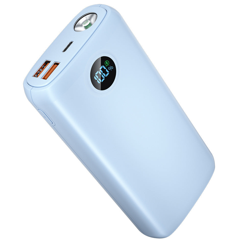 Power bank with integrated LED flashlight and digital display Bowlift