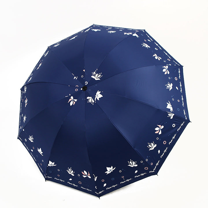 Women elegant umbrella with floral print design Bowlift