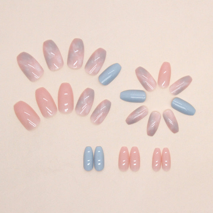 Ombre Glossy Press-On Nail Tips Bowlift