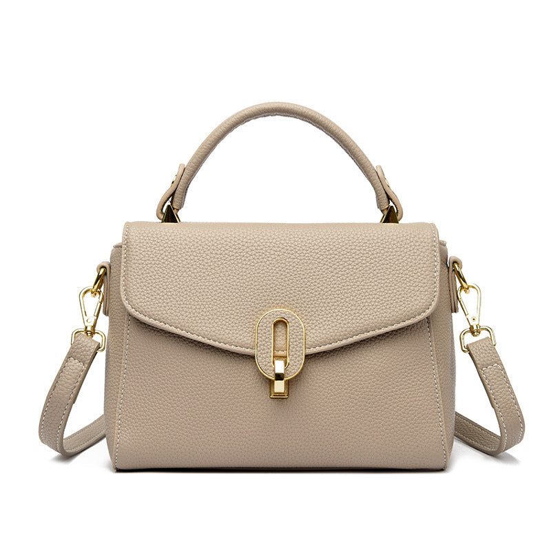 Elegant Structured Top-Handle Handbag Bowlift