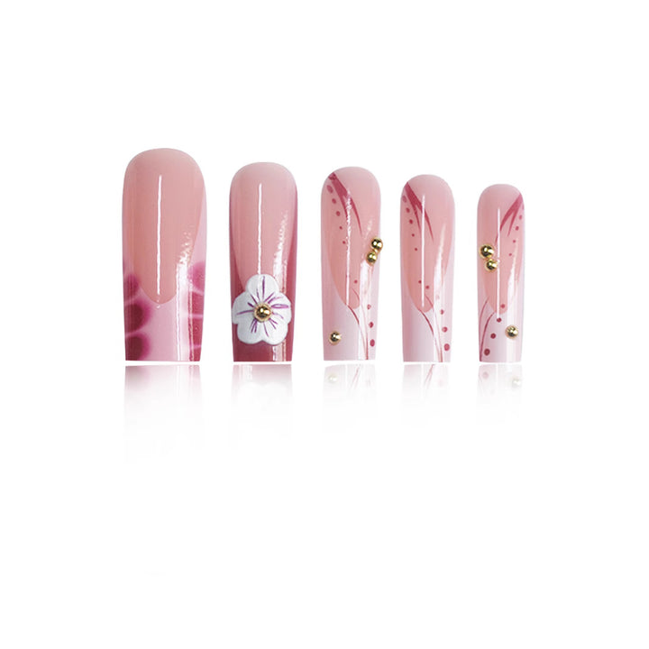 3D Floral Nail Art Enhancements Bowlift