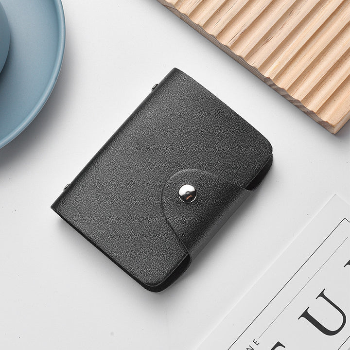 Compact Leather Cardholder Wallet Bowlift