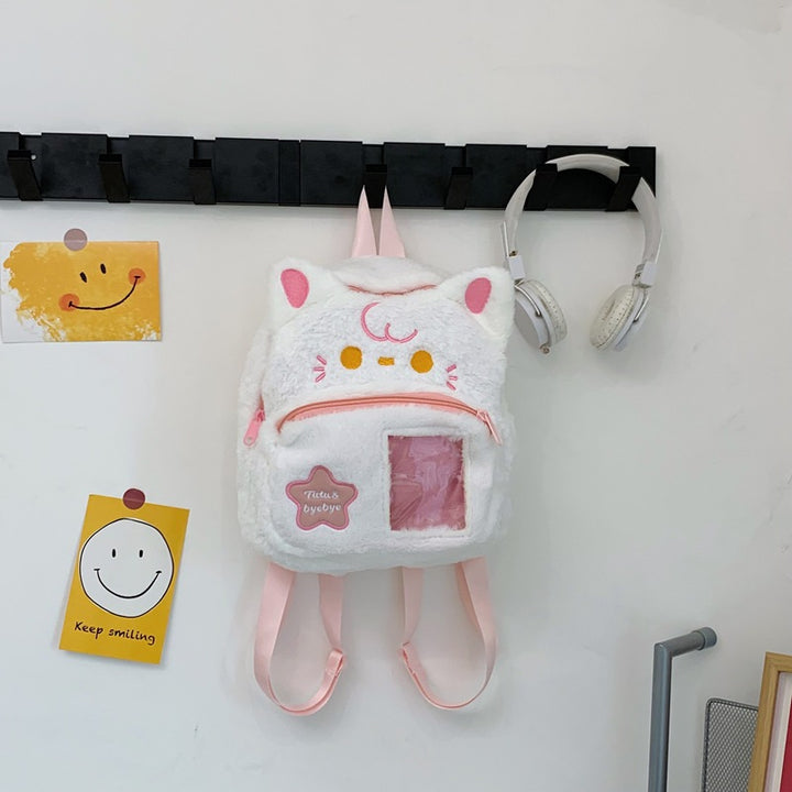 Plush Cat Ears Mini Backpack