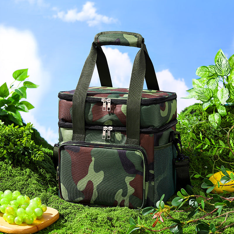 Insulated Multi-Compartment Cooler Bag