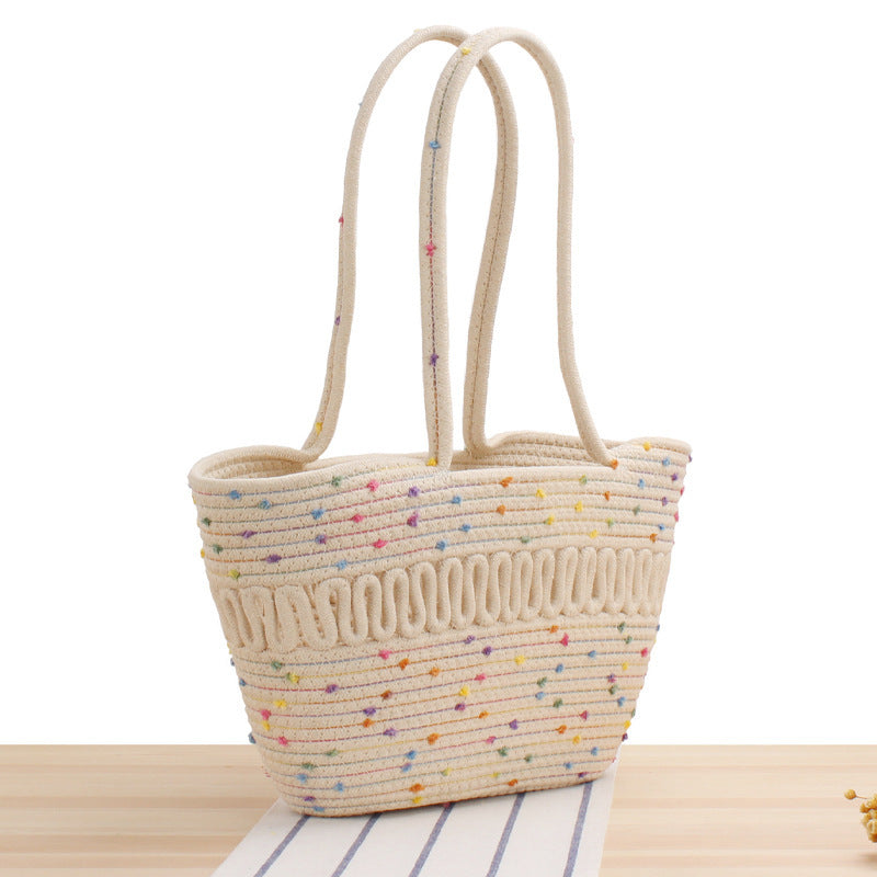Stylish Bast Crossbody Bag with Colorful Accents Bowlift