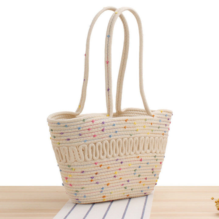 Stylish Bast Crossbody Bag with Colorful Accents Bowlift