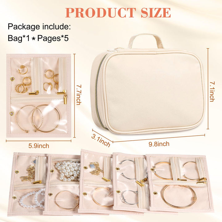 Women's elegant jewelry organizer with transparent compartments Bowlift