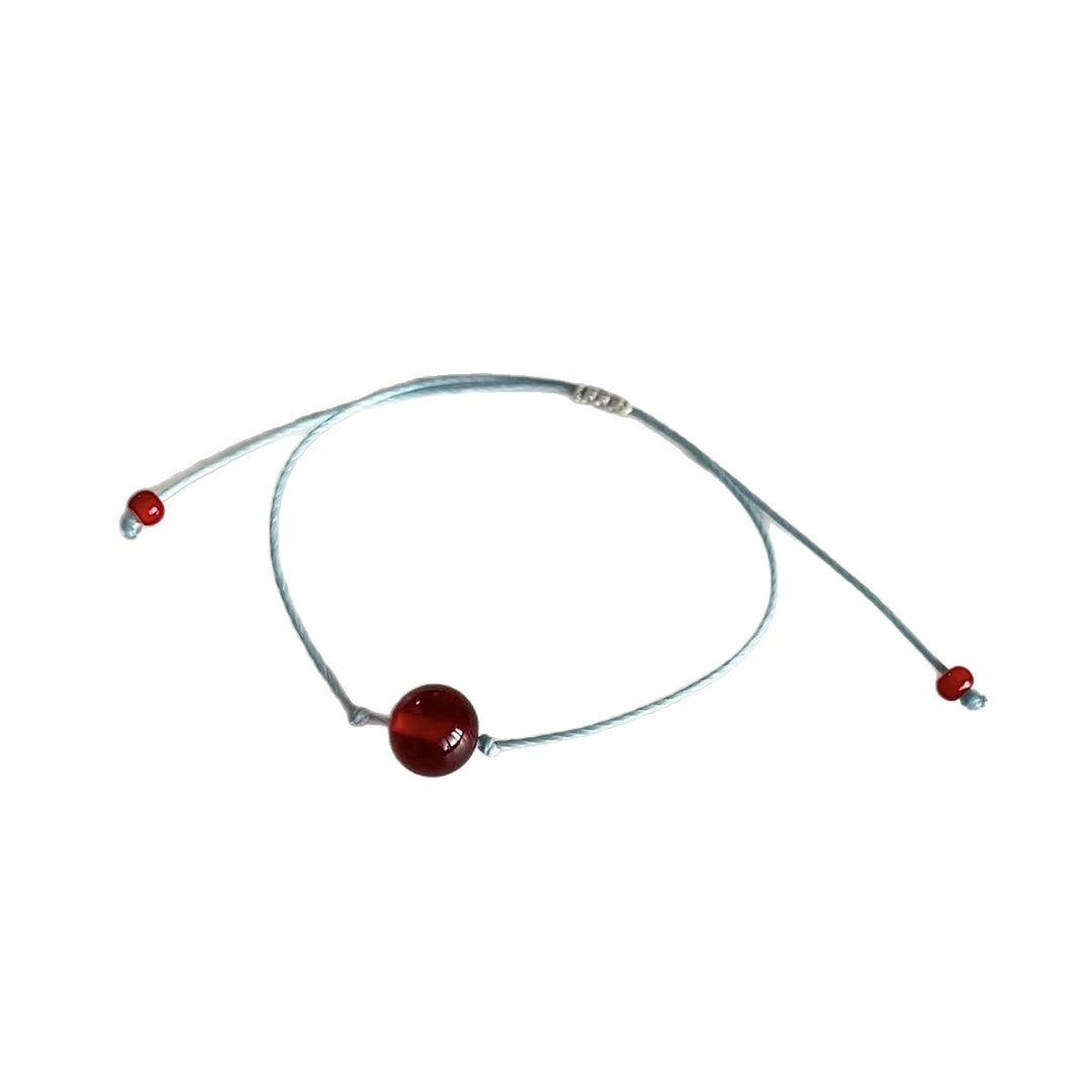 Adjustable Cord and Gemstone Bracelet Bowlift