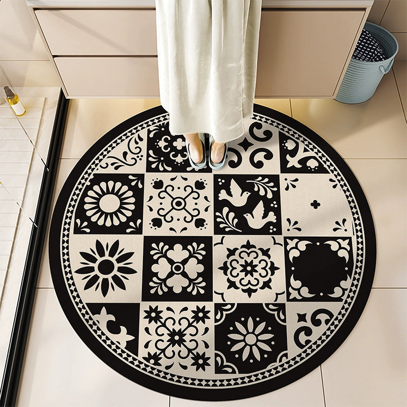 Round Decorative Bath Mat Bowlift