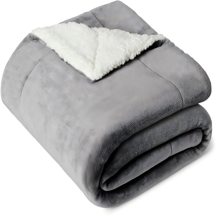 Reversible Plush Sherpa Blanket Bowlift