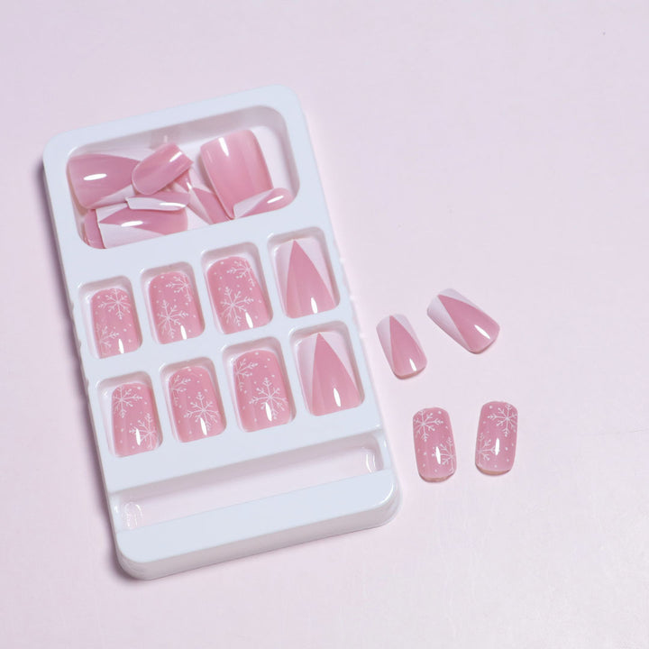 Artistic Glitter Press-On Nail Set Bowlift