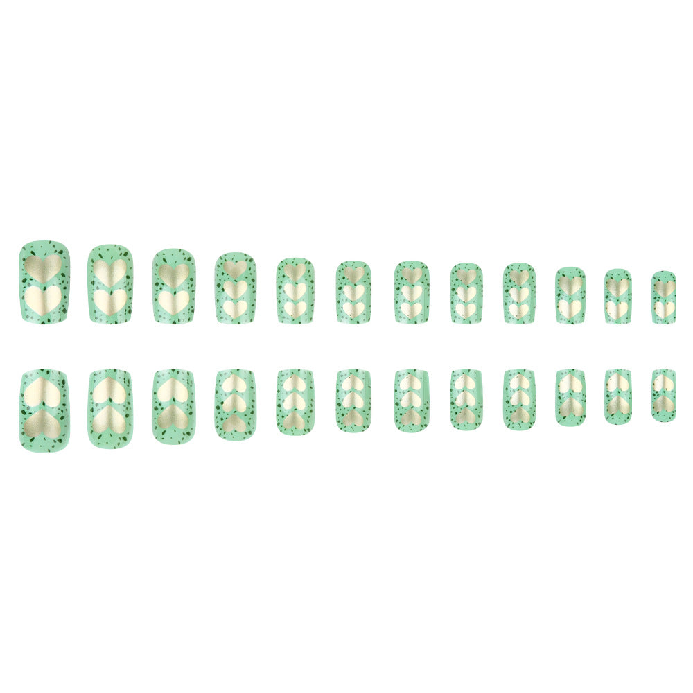 Artistic Heart-Embellished Nail Art Set Bowlift