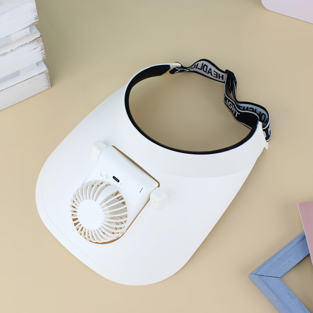 Women portable neck fan with flexible curved support Bowlift