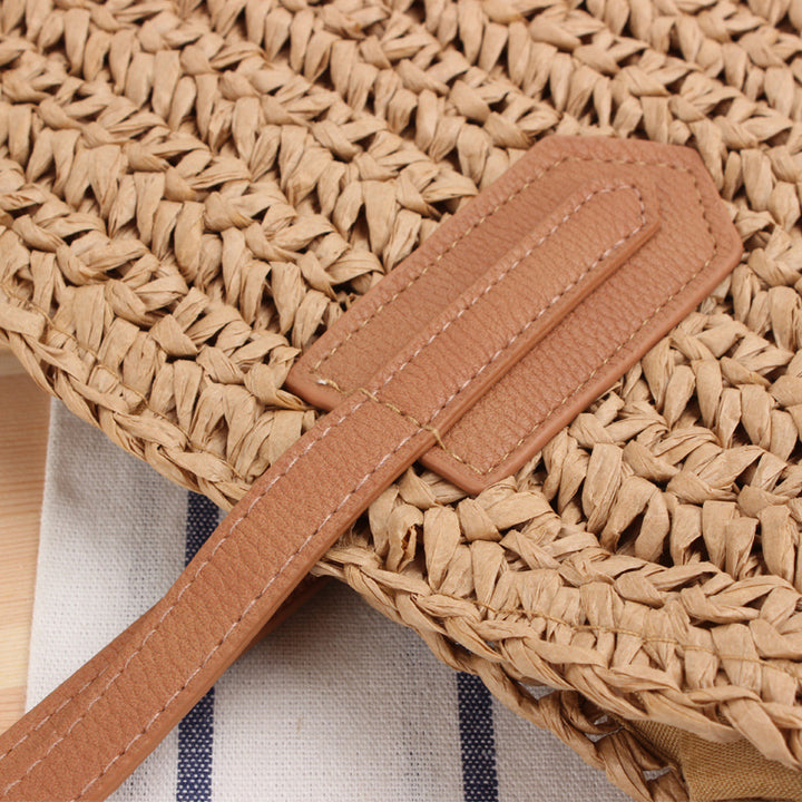 Beach bag with fringes and sturdy leather handles Bowlift