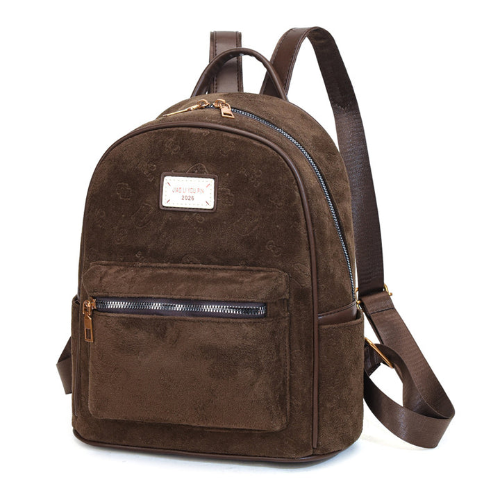 Soft Suede Travel Backpack