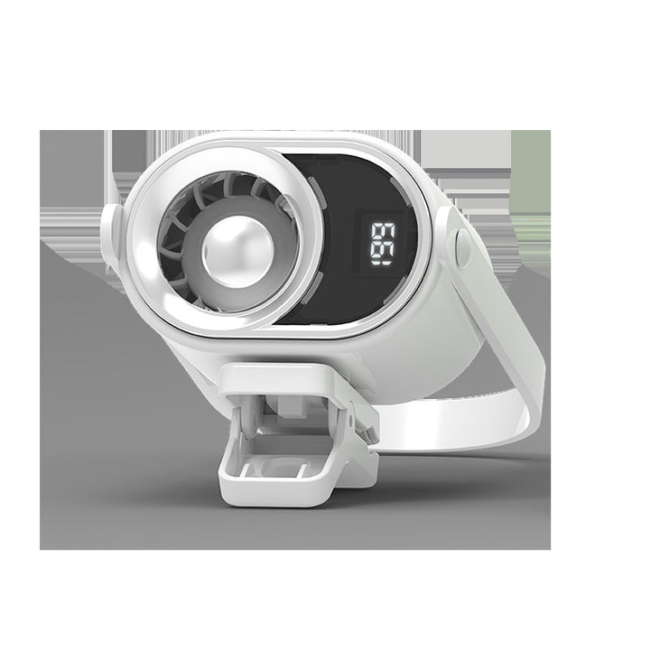 Unisex Portable Battery Fan with Digital Speed Display Bowlift