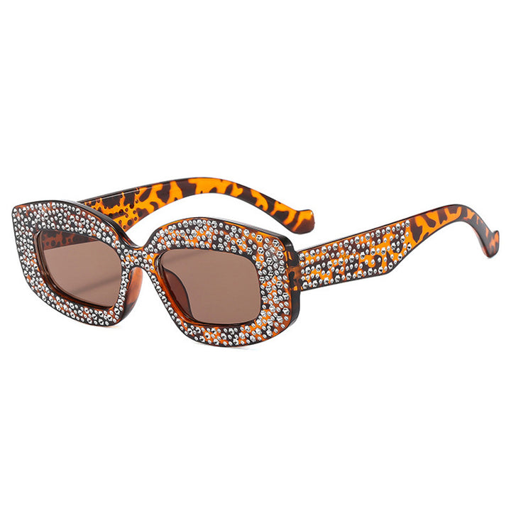 Women striking sunglasses with glamorous rhinestones Bowlift