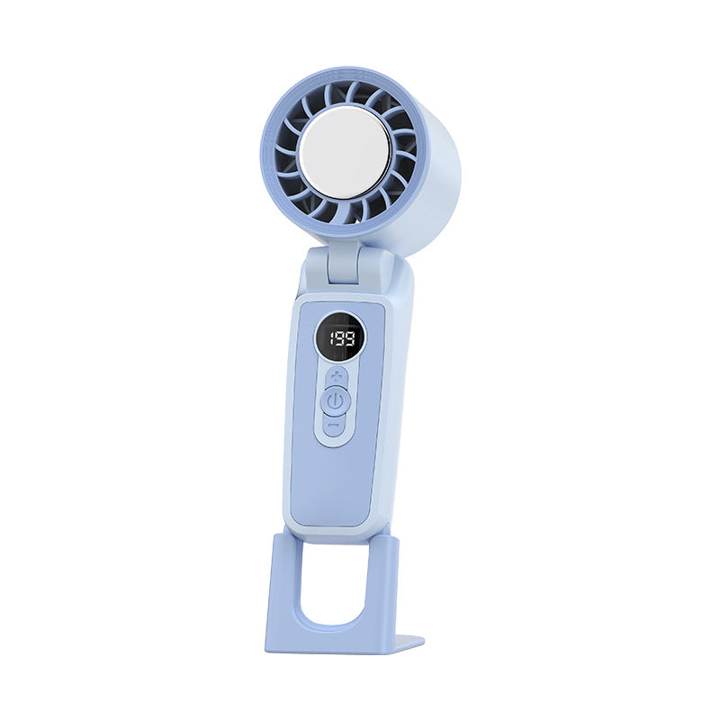 Women Portable Mini High-Performance Fan with Digital Control Bowlift