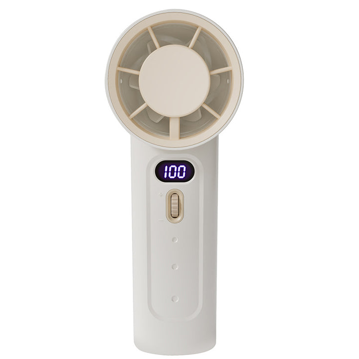 Women Portable Digital High-Speed Hand Fan Bowlift