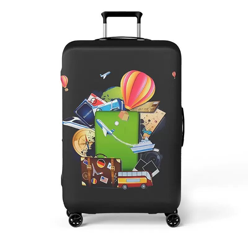 Women's hard shell suitcase with exciting travel motif Bowlift