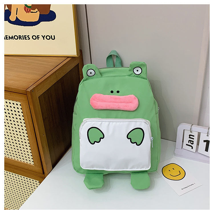 Playful Frog-Themed Backpack
