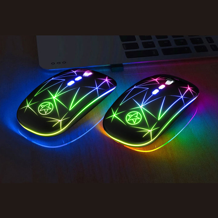 Bluetooth Gaming Mouse with Dual Mode and RGB Lighting Bowlift