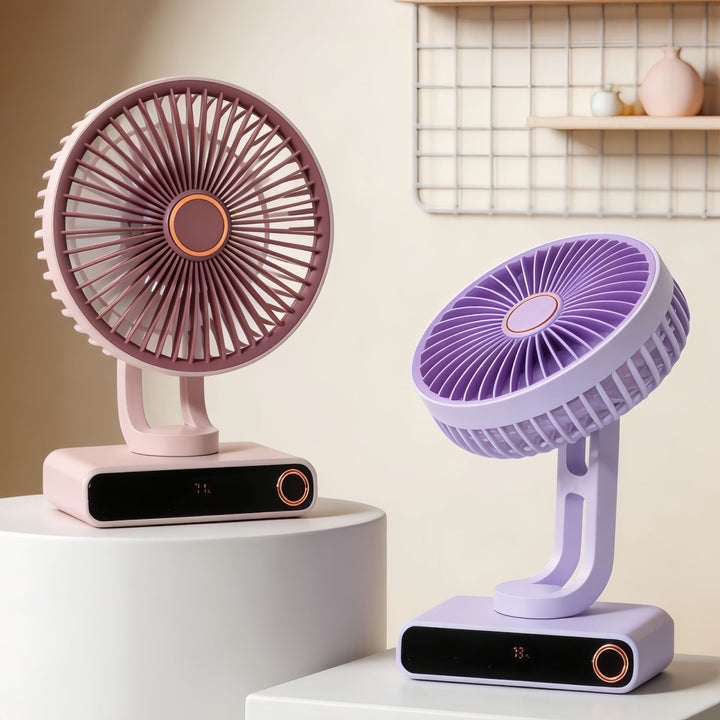 Women's Portable Table Fan with Modern Design and Adjustable Tilt Angle Bowlift