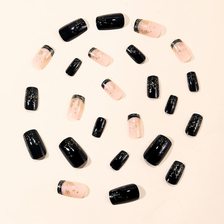 Elegant Glitter Ombre Nail Art Extensions Bowlift