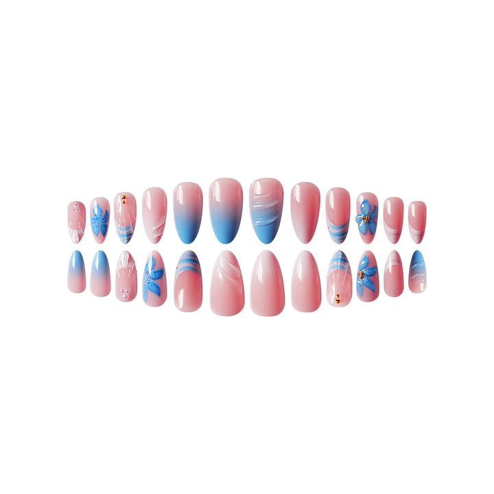 Artistic Butterfly-Inspired Press-On Nail Set Bowlift