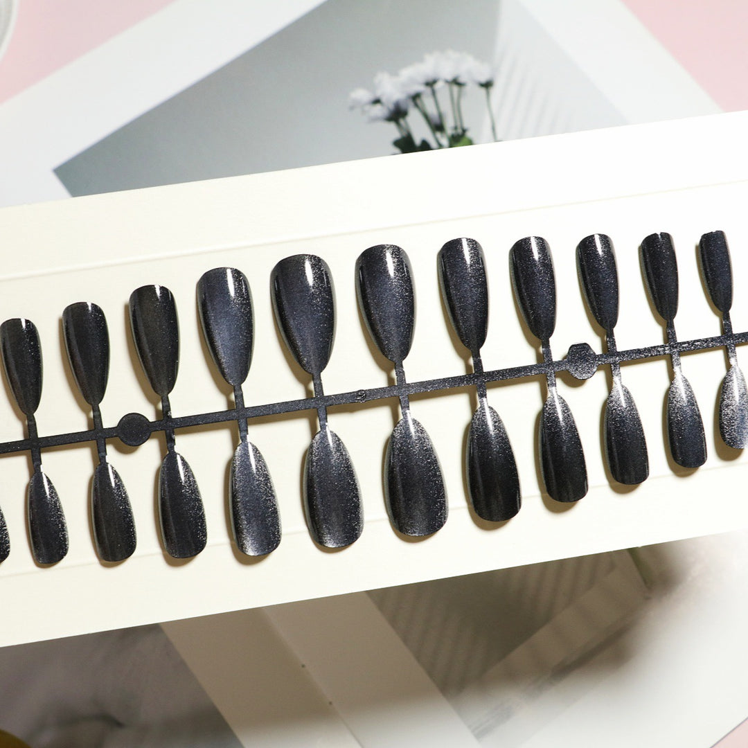 Premium Shimmering Press-On Nail Set Bowlift