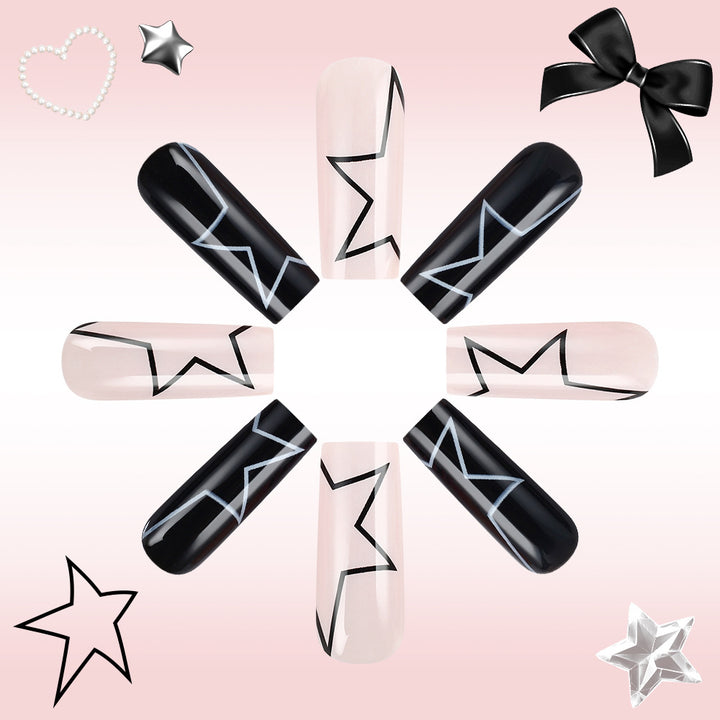 Artistic Themed Press-On Nails Bowlift