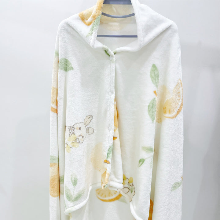 Cozy Fleece Hooded Blanket