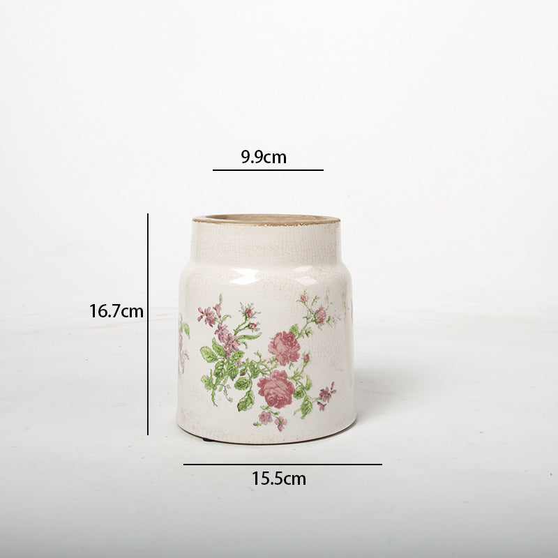 Decorative flower pot with floral decoration Bowlift