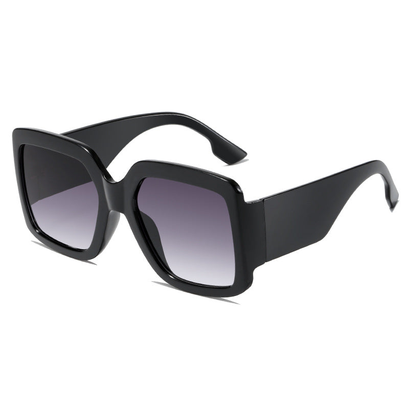 Women modern square sunglasses with mirror lenses Bowlift