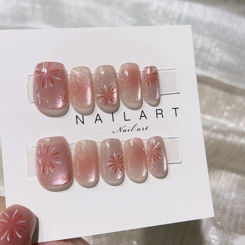 Premium Glitter Press-On Nail Set Bowlift