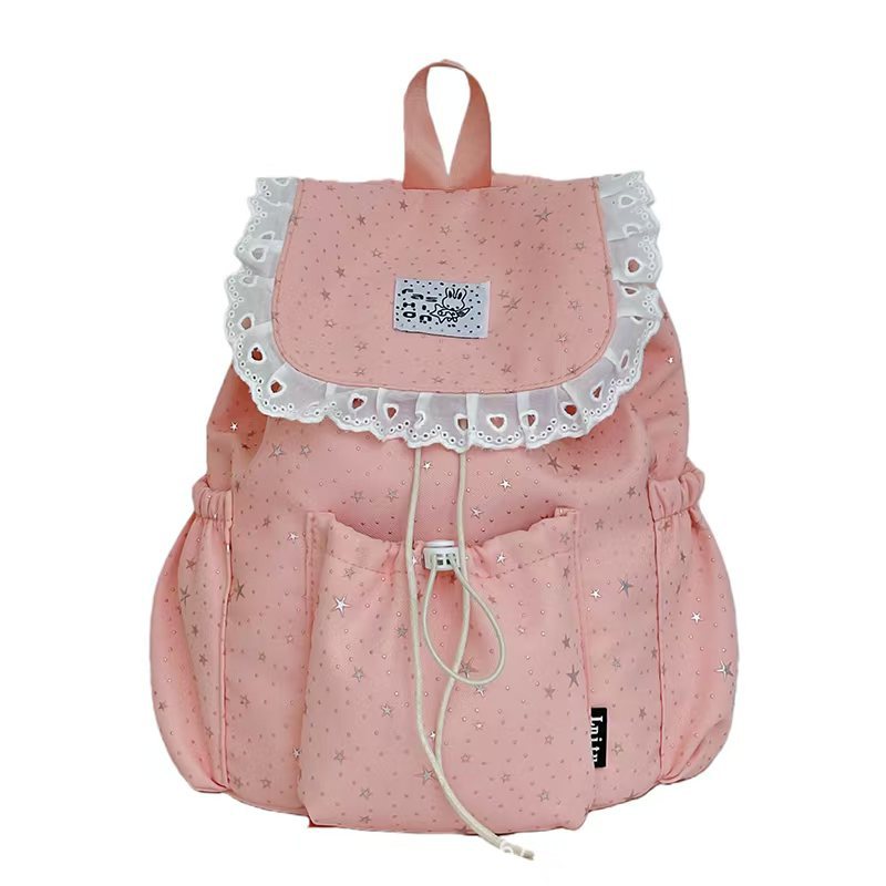 Starry Design Ruffled Backpack Bowlift
