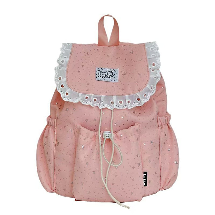 Starry Design Ruffled Backpack Bowlift