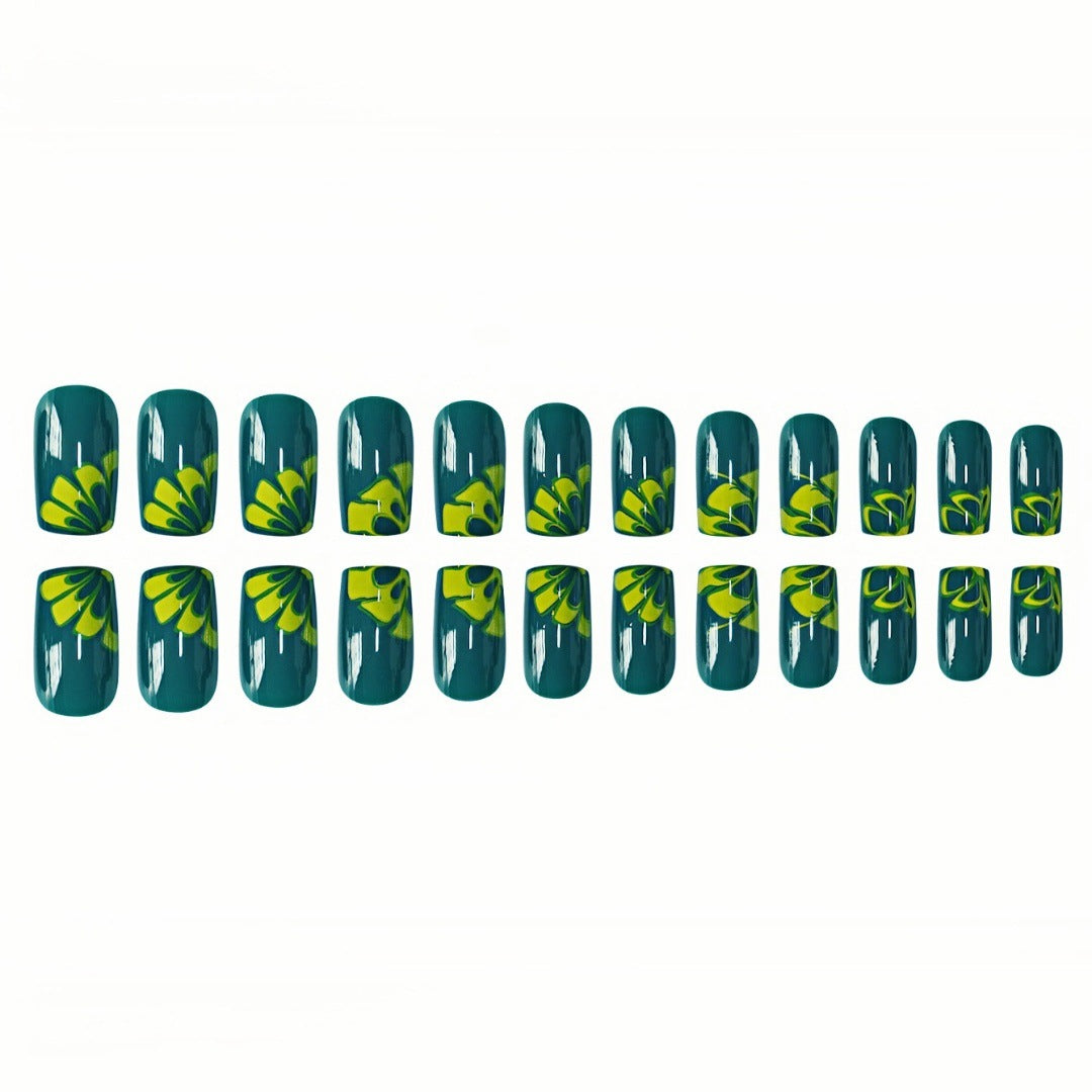 Artistic Marble Effect Nail Art Extensions Bowlift
