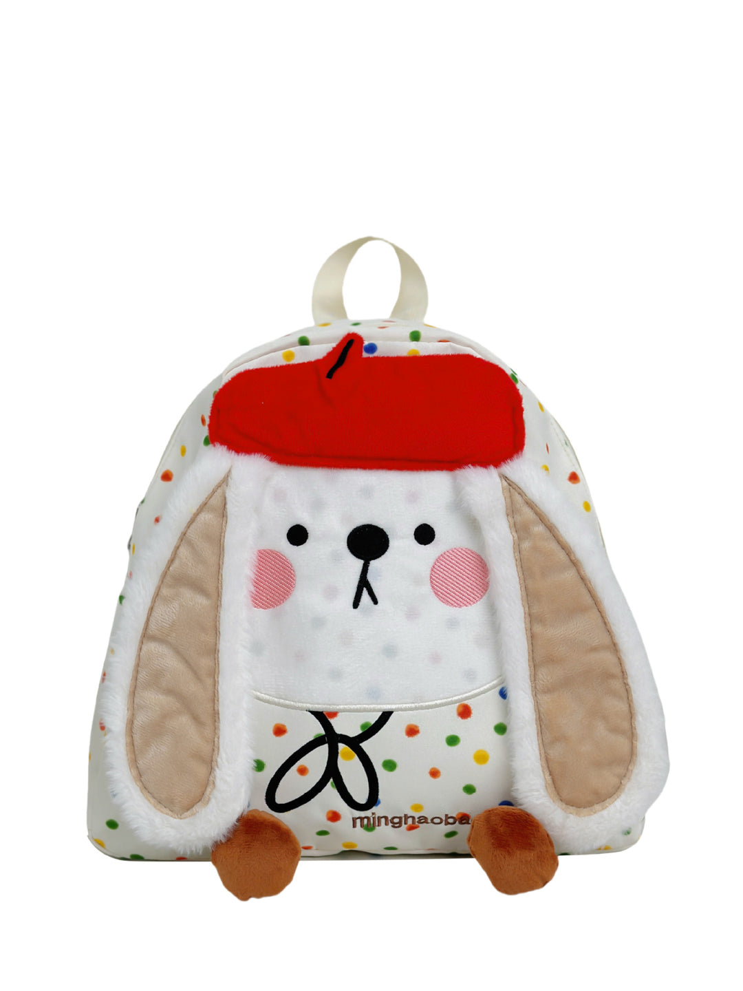 Plush Bunny Face Backpack Bowlift
