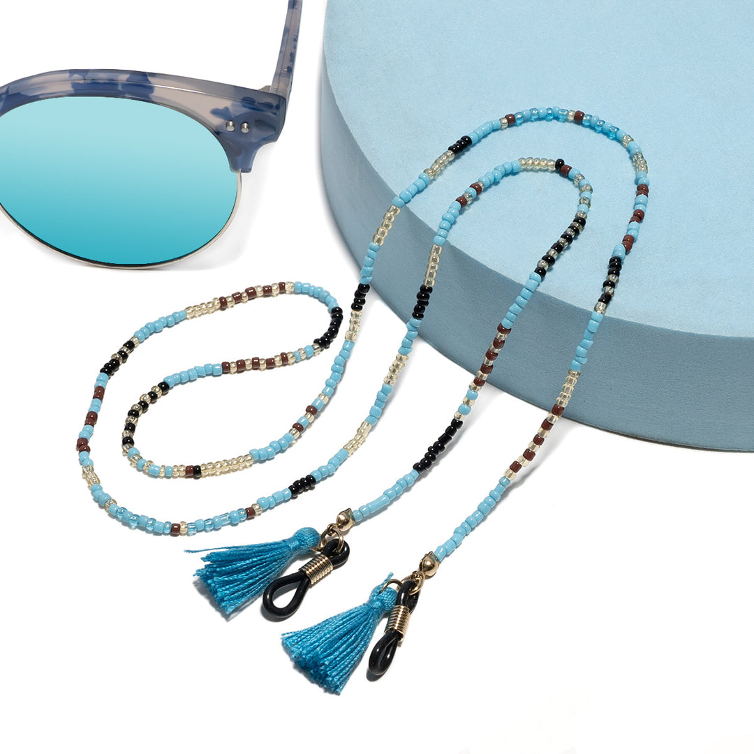 Bohemian-Inspired Beaded Eyewear Chain Bowlift