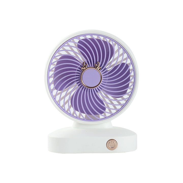 Ladies Portable Table Fan with Flexible Tilt Angle Bowlift