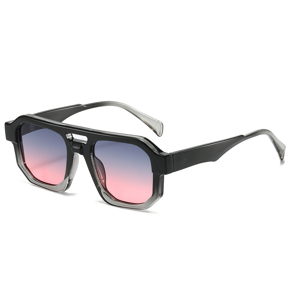 Fashion-Forward Geometric Oversized Sunglasses Bowlift